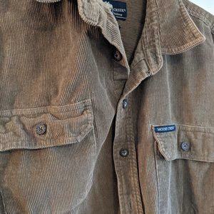 Corduroy button up casual shirt - Brown - Large
